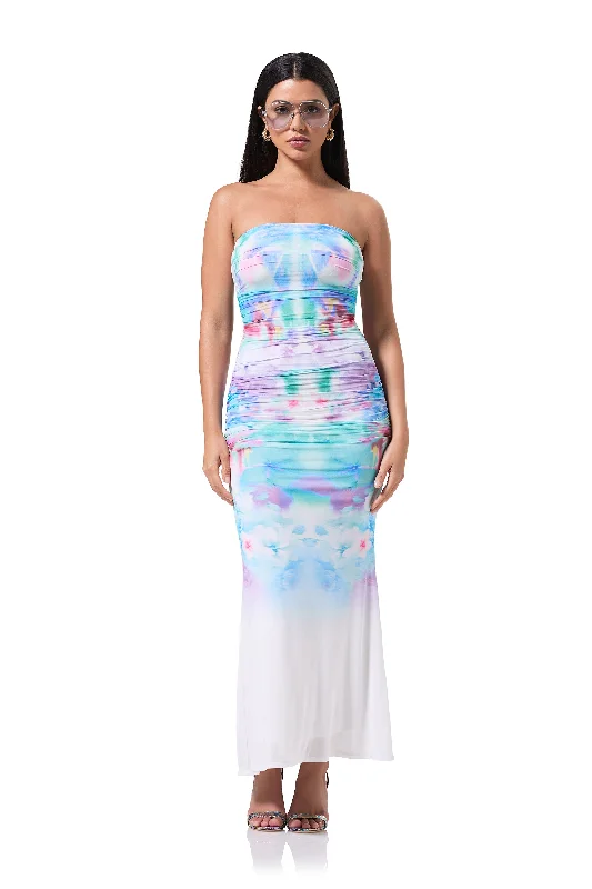 Charlotte Midi Dress - Blur Blossom