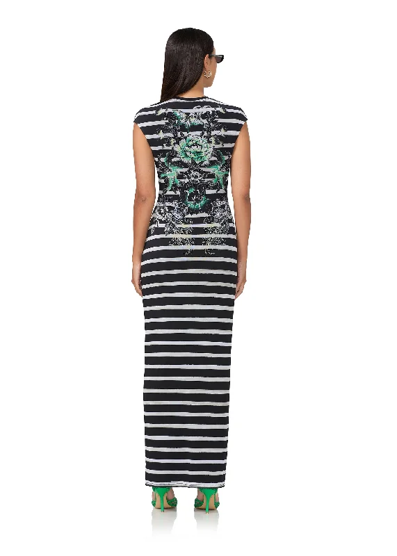 Cody Maxi Dress - Tattoo Stripe