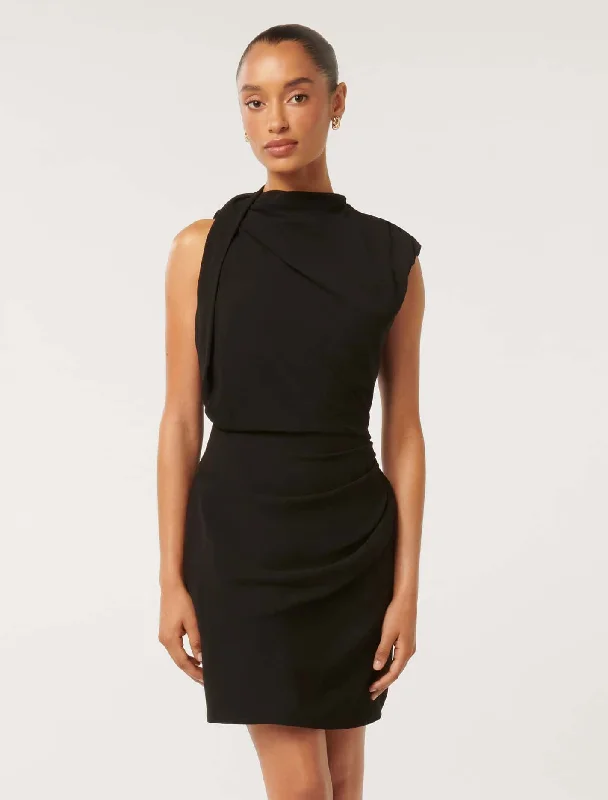 Noa Petite Draped Mini Dress