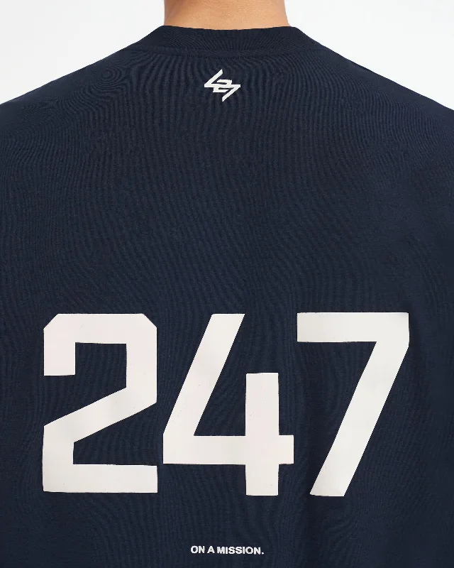 247 Oversized T-Shirt - Navy