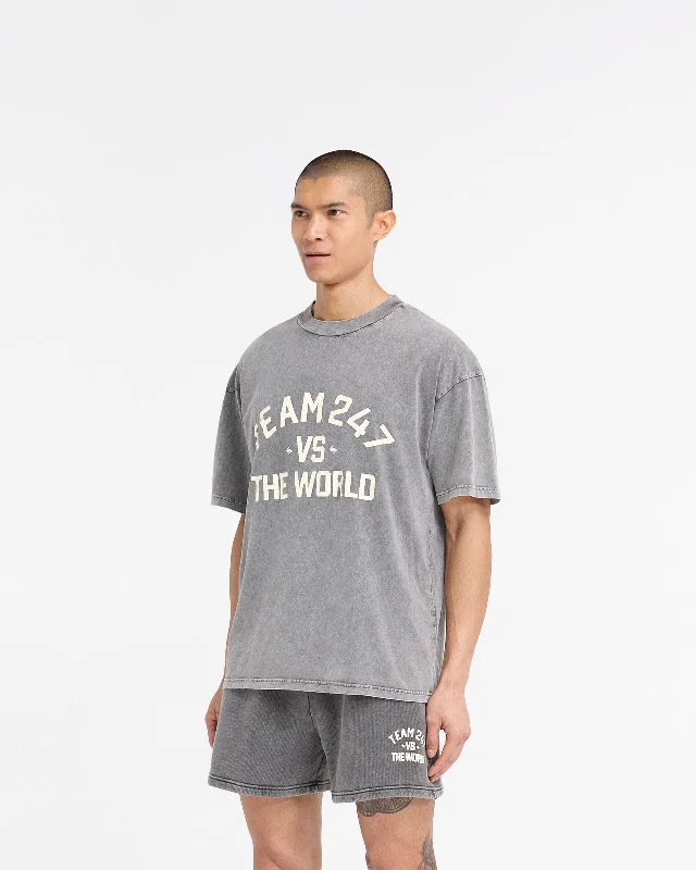 247 Vs The World T-Shirt - Pewter