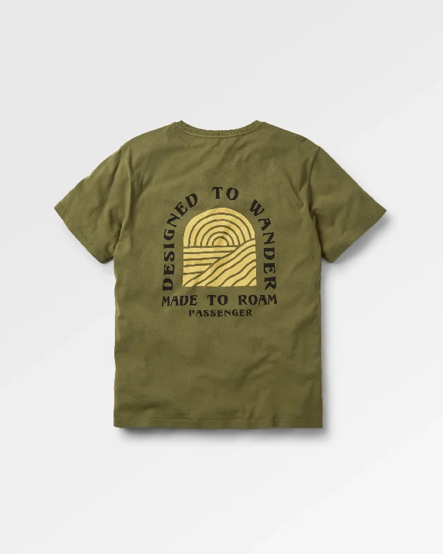 Sundown Recycled Cotton T-Shirt - Khaki