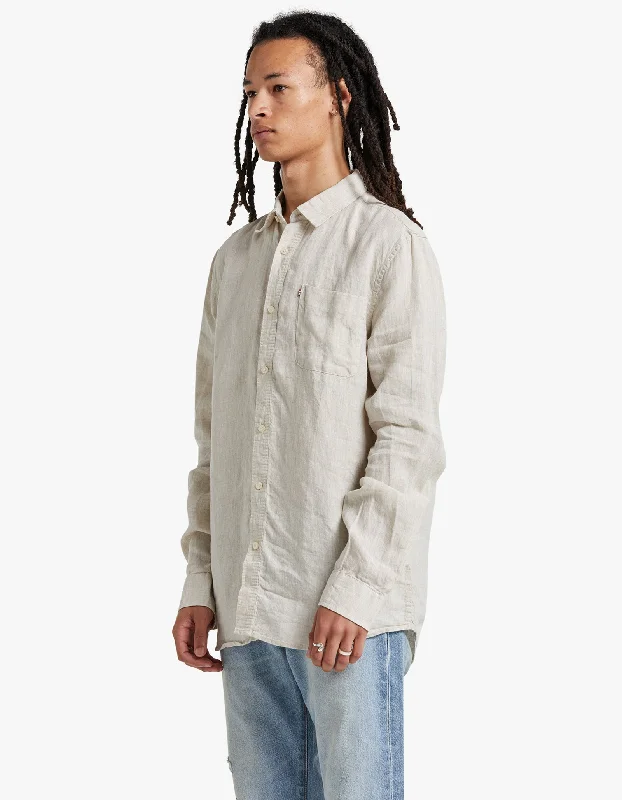 Hampton Linen Shirt - Oatmeal