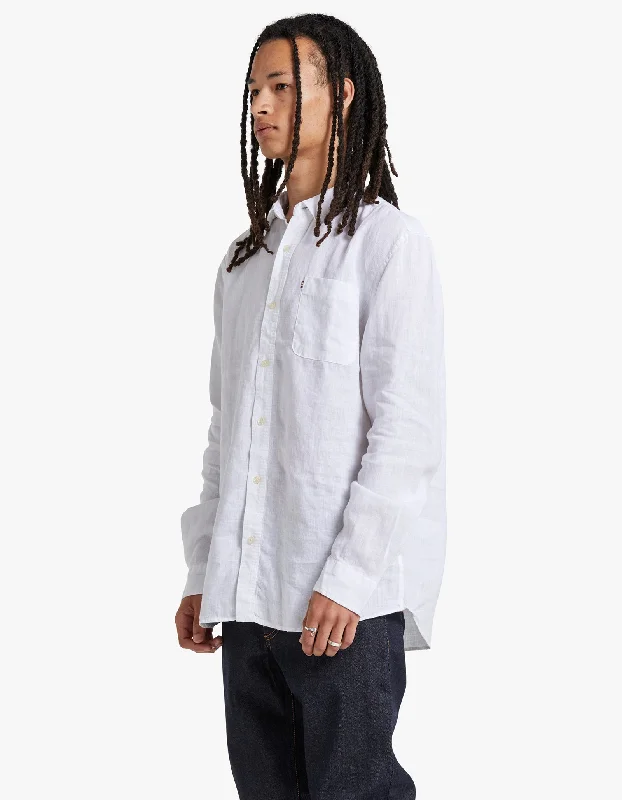 Hampton Linen Shirt - White