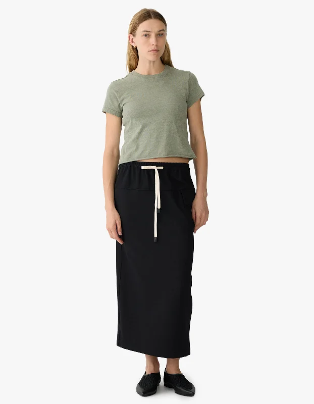 Utility Paper Bag Skirt - Black