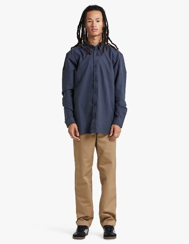 L/S Bolton Shirt - Blue Garment Dyed