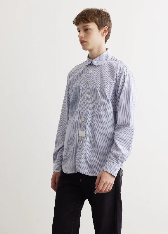 Cotton Stripe x Check Shirt