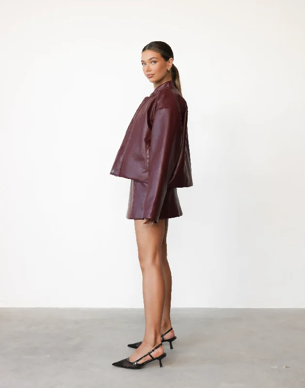 Isaiah Mini Skirt (Plum)