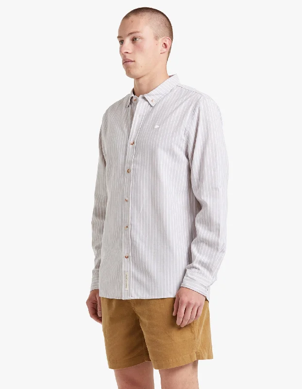 Seaway Stripe Shirt - Brown/White Stripe