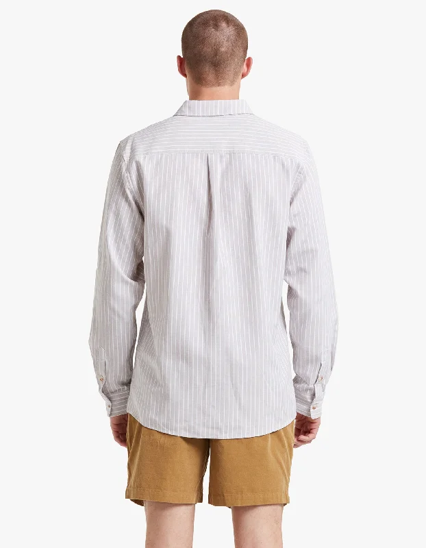 Seaway Stripe Shirt - Brown/White Stripe