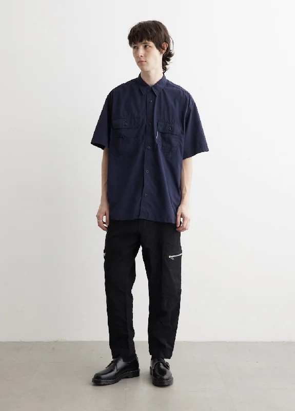 Nylon Typewriter Short Sleeve Shirt