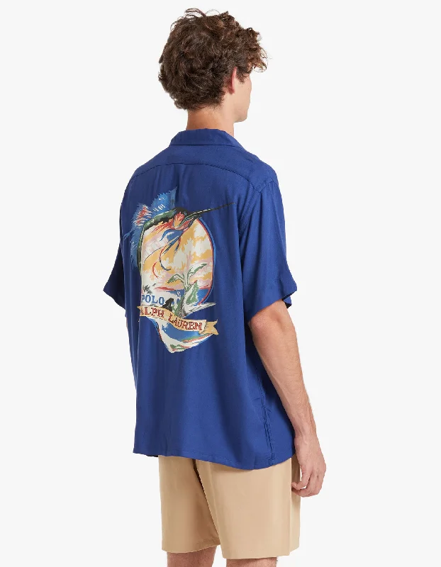 Cuban Collar S/S Sport Shirt - 4814 Sailfish