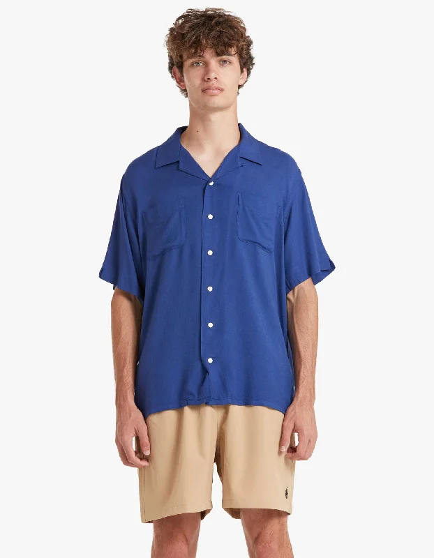 Cuban Collar S/S Sport Shirt - 4814 Sailfish