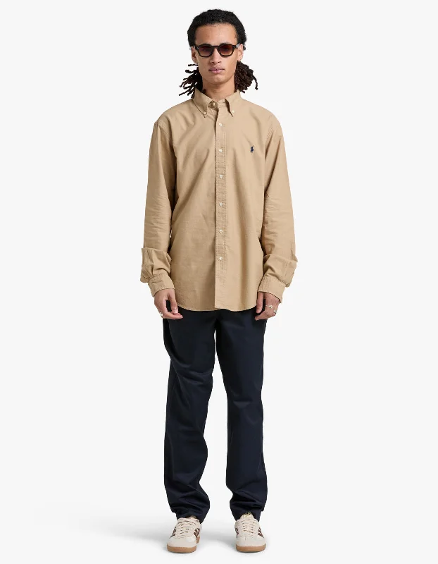 Custom Fit Long Sleeve Sport Shirt - Surrey Tan