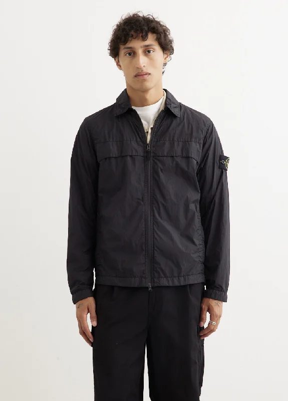 Recycled Nylon Garment Dyed Overshirt