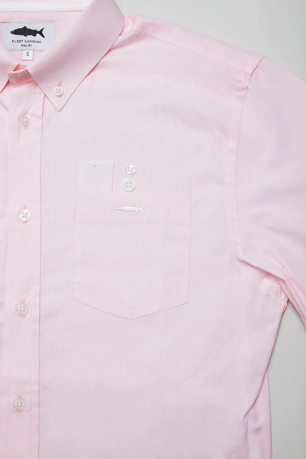 Salmon Pink Cotton Shirt for Men