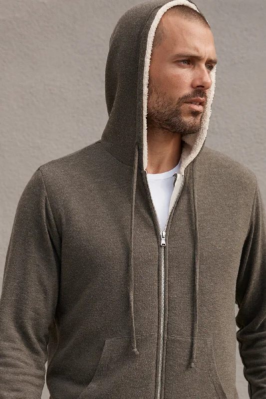 SALVADORE SHERPA LINED HOODIE