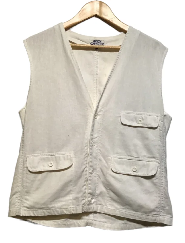 White Utility Cargo Vest (Size L)