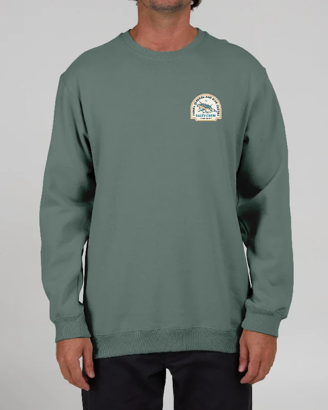 Chaser Vintage Crew Fleece - Pigment Moss