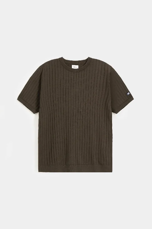 TEXTURED KNIT T-SHIRT