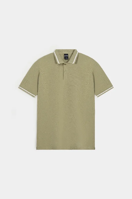 Tipping Collar Polo Shirt