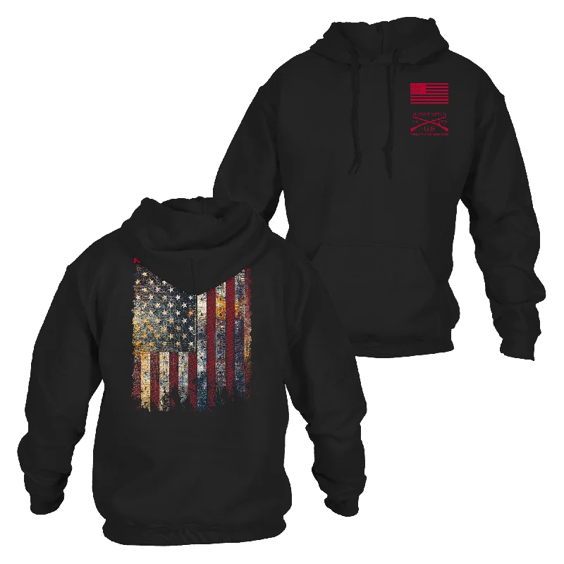 Red Blood Blue Collar® Hoodie - Black