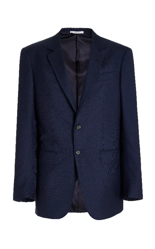 Irving Jacket in Dark Navy Wool